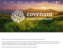 Tablet Screenshot of covenant-presbyterian.org